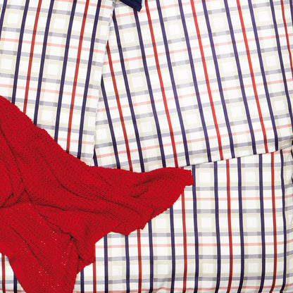 Obliečky SATÉN PLUS kocky denim