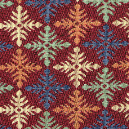 Dekoračný návlek MOTIV kosoštvorce vínová modrá