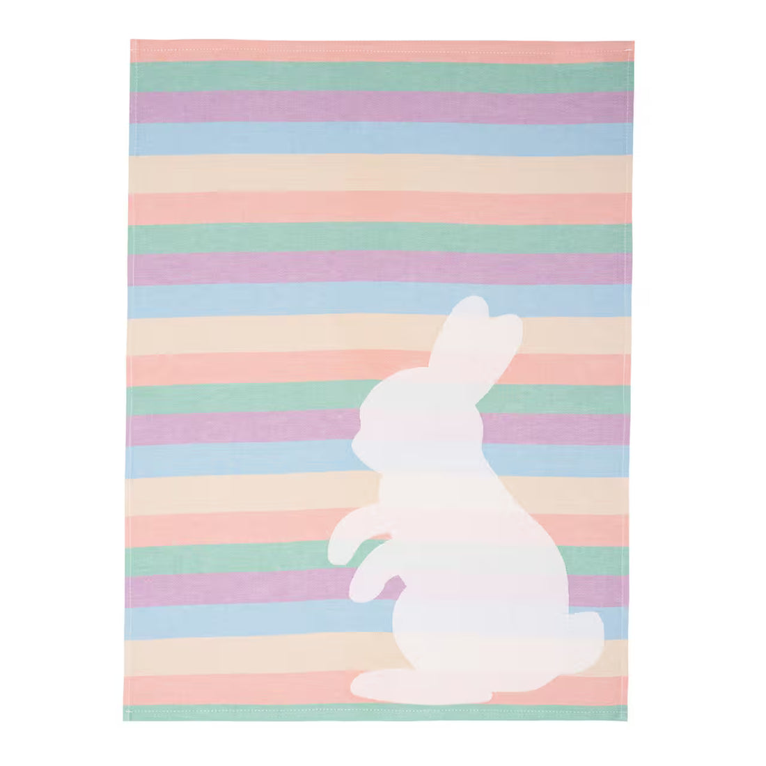 Utierka DESIGN králiček pruhy biela pastelová