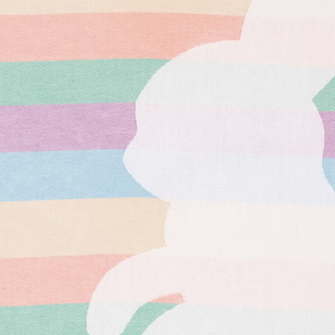 Utierka DESIGN králiček pruhy biela pastelová