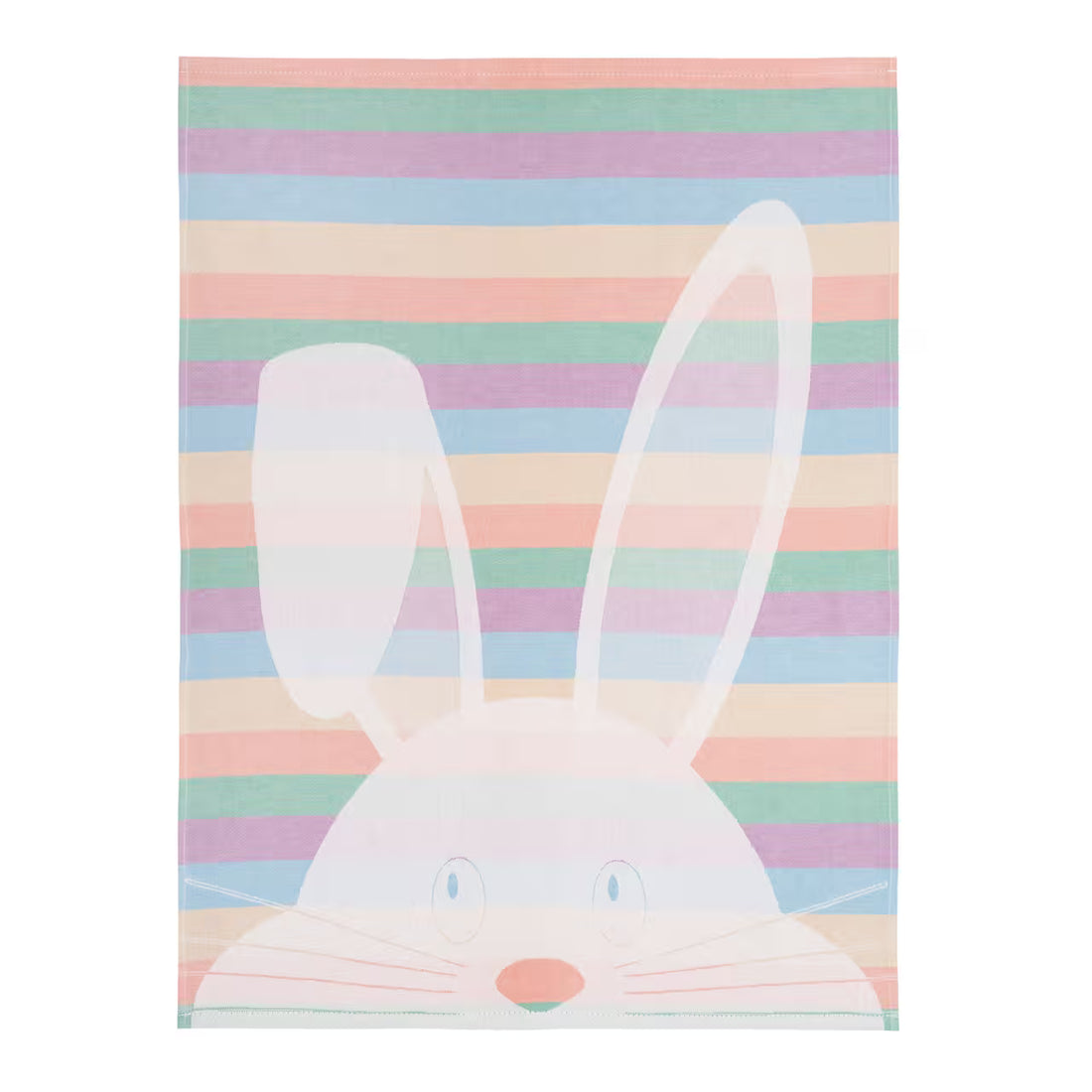 Utierka DESIGN králik pruhy biela pastelová