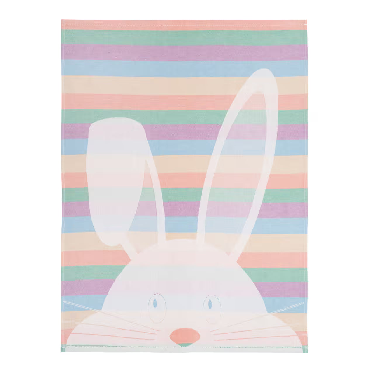 Utierka DESIGN králik pruhy biela pastelová