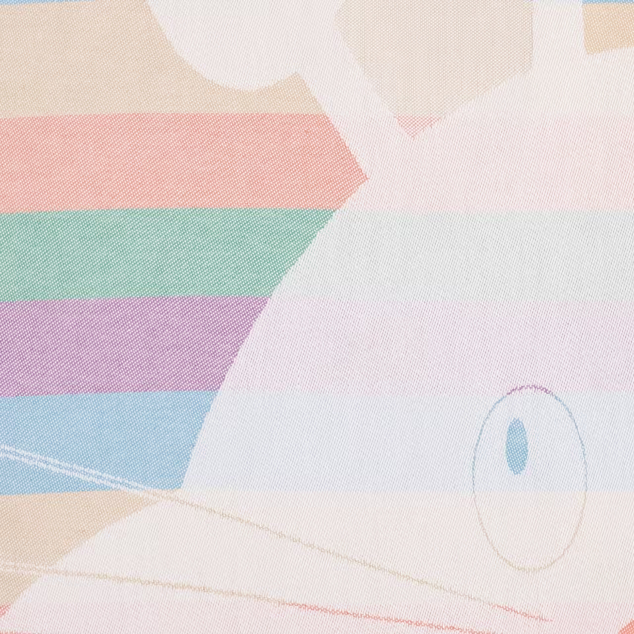 Utierka DESIGN králik pruhy biela pastelová