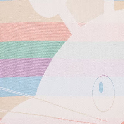 Utierka DESIGN králik pruhy biela pastelová