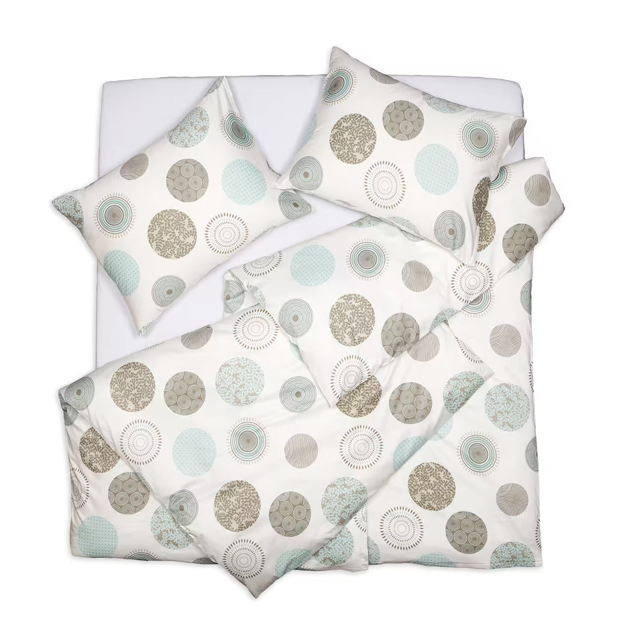 Obliečky SATÉN PLUS kruhy, patchwork