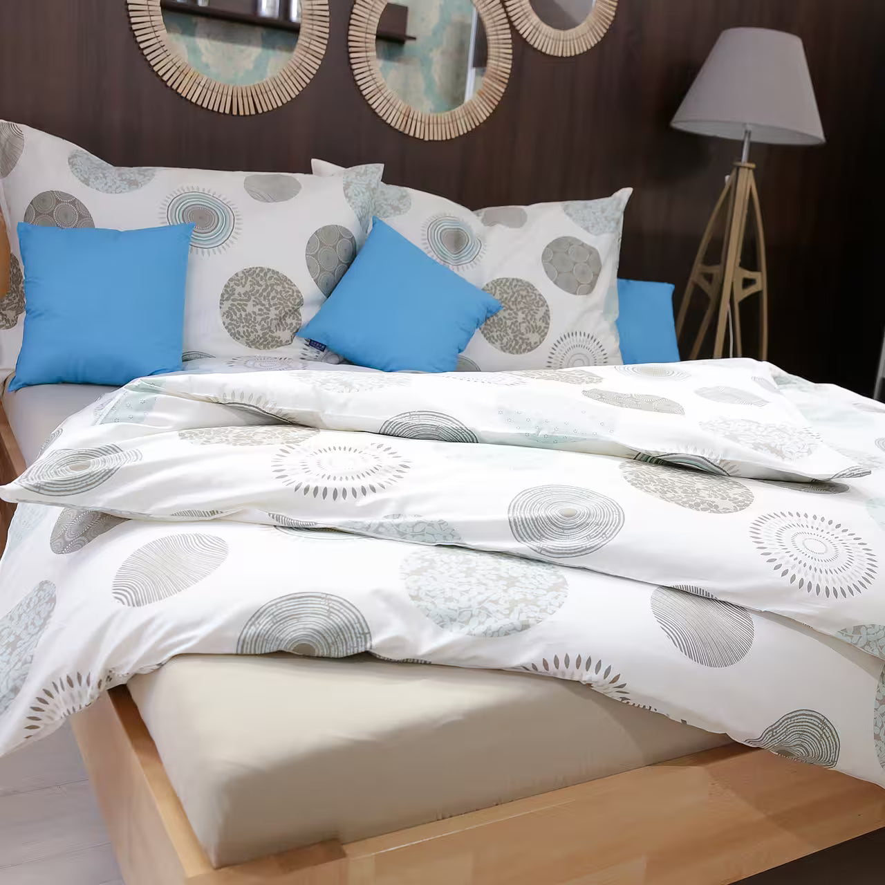 Obliečky SATÉN PLUS kruhy, patchwork