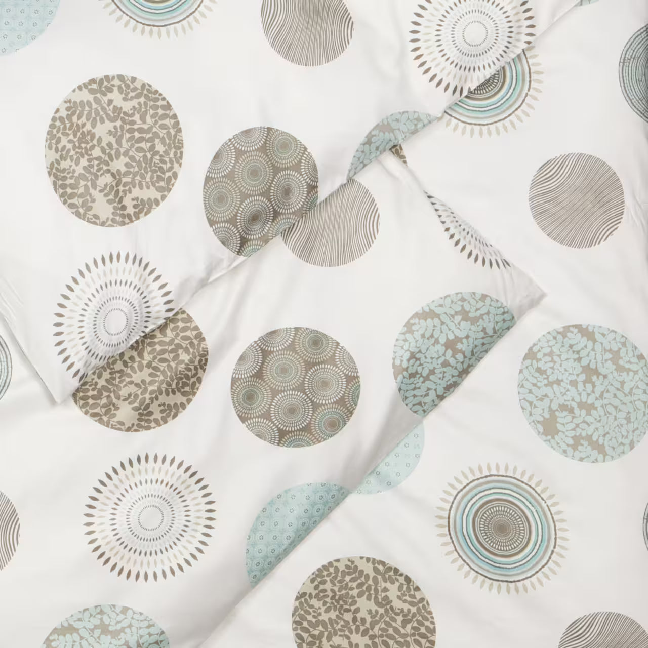 Obliečky SATÉN PLUS kruhy, patchwork