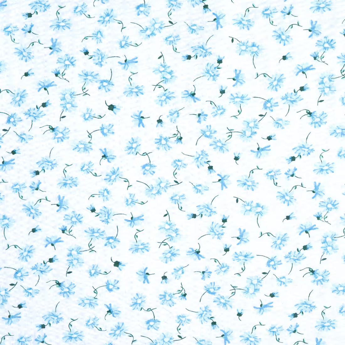 Obliečky KLASIK kvietky modrá