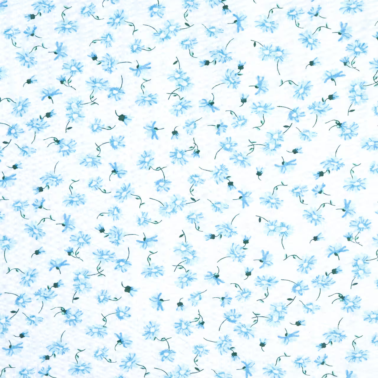 Obliečky KLASIK kvietky modrá