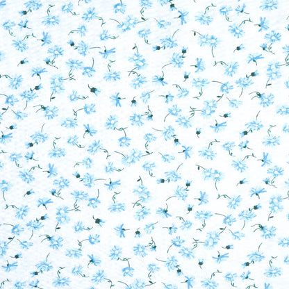 Obliečky KLASIK kvietky modrá