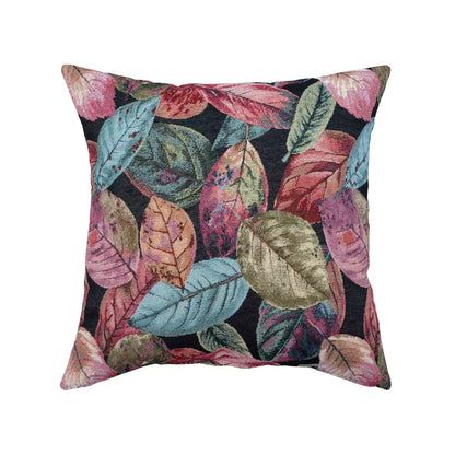 Dekoračný návlek SOFA leaves čierna