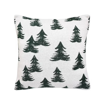 Dekoračný návlek pletený DESIGN LUREX les zelená strieborná