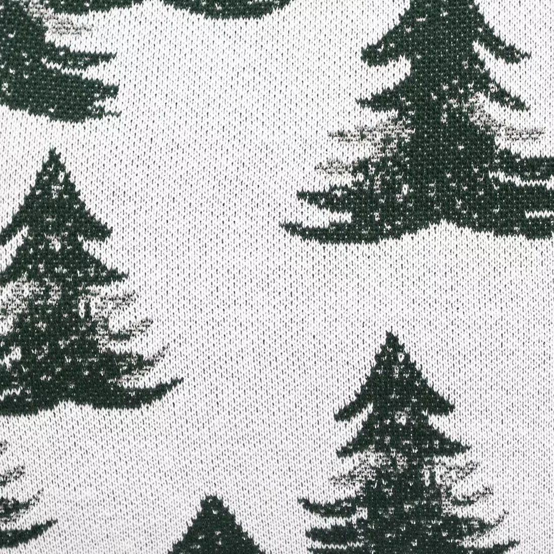 Dekoračný návlek pletený DESIGN LUREX les zelená strieborná