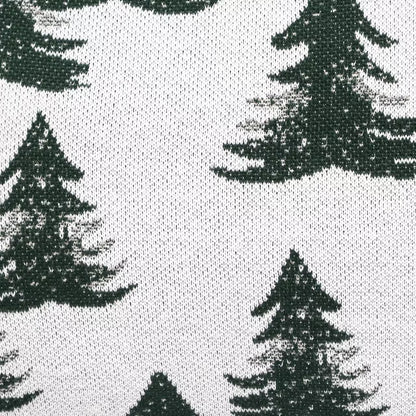 Dekoračný návlek pletený DESIGN LUREX les zelená strieborná