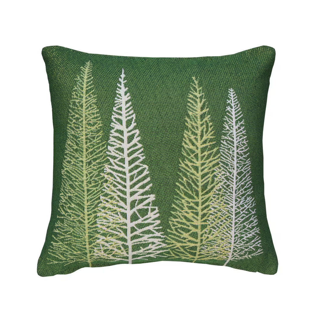 Dekoračný návlek MOTIV LUREX stromčeky zelená