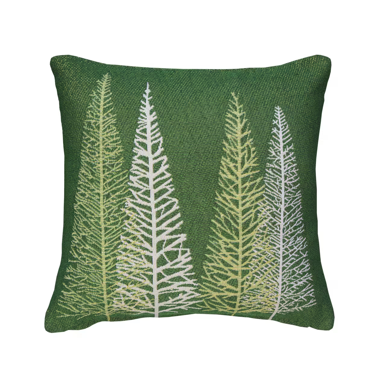 Dekoračný návlek MOTIV LUREX stromčeky zelená