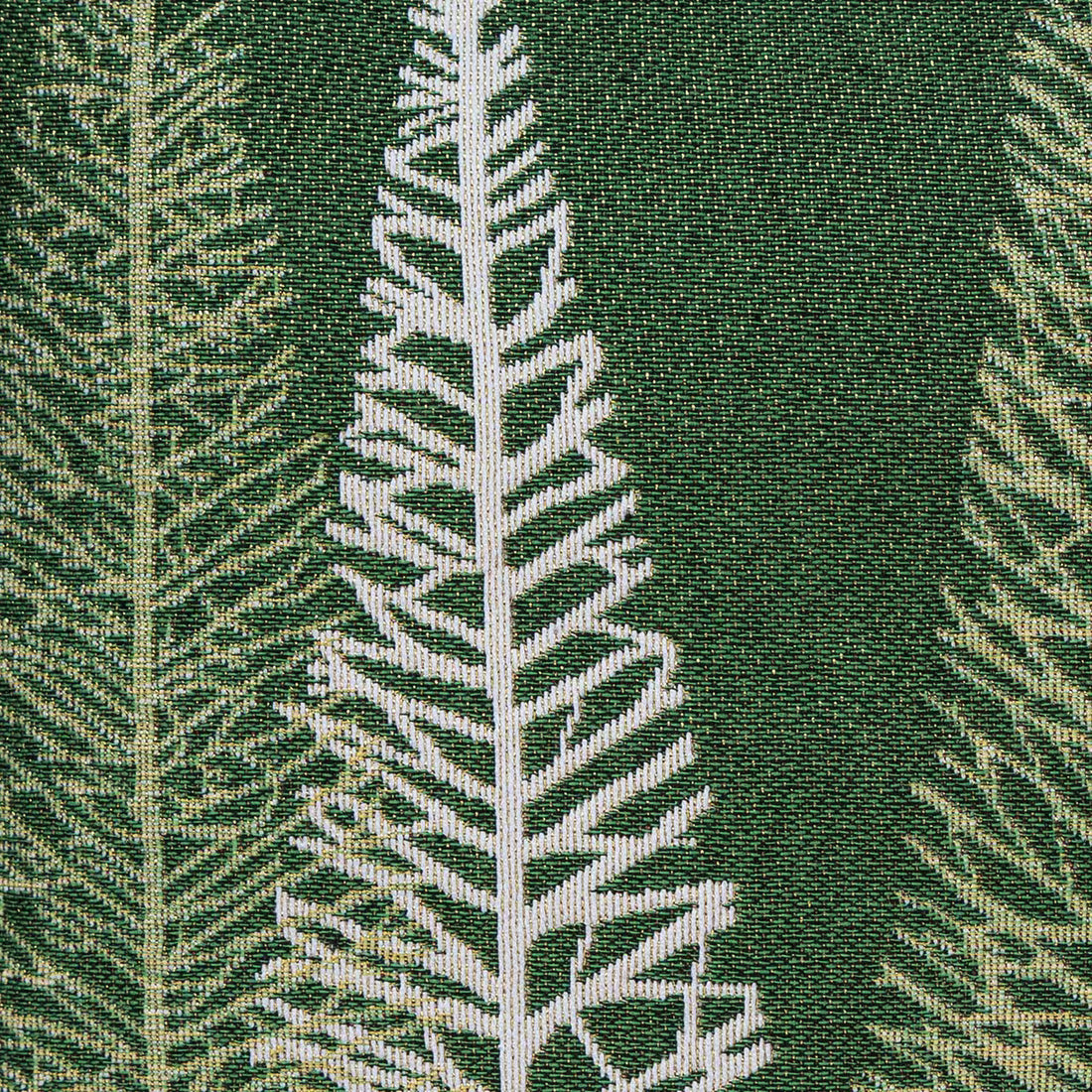 Dekoračný návlek MOTIV LUREX stromčeky zelená