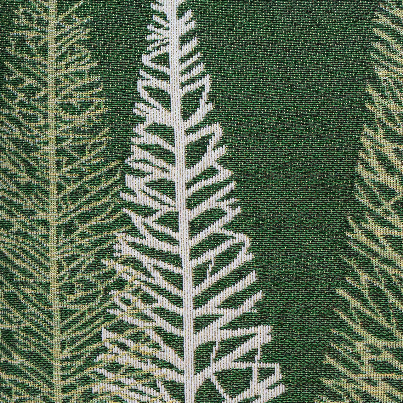 Dekoračný návlek MOTIV LUREX stromčeky zelená