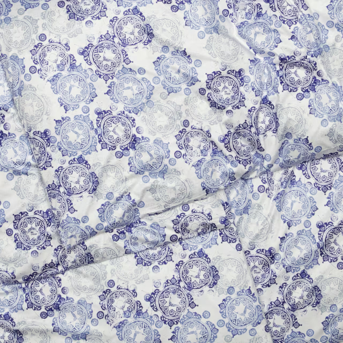 Obliečky JERSEY maroko biela modrá sivá