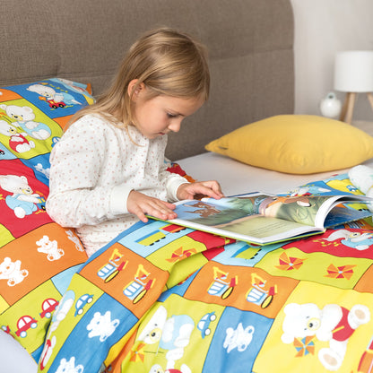 Obliečky KLASIK medvedíky patchwork