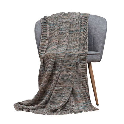 Deka pletená MELANGE LUREX melír pastelová