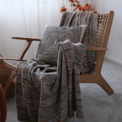 Deka pletená MELANGE LUREX melír pastelová