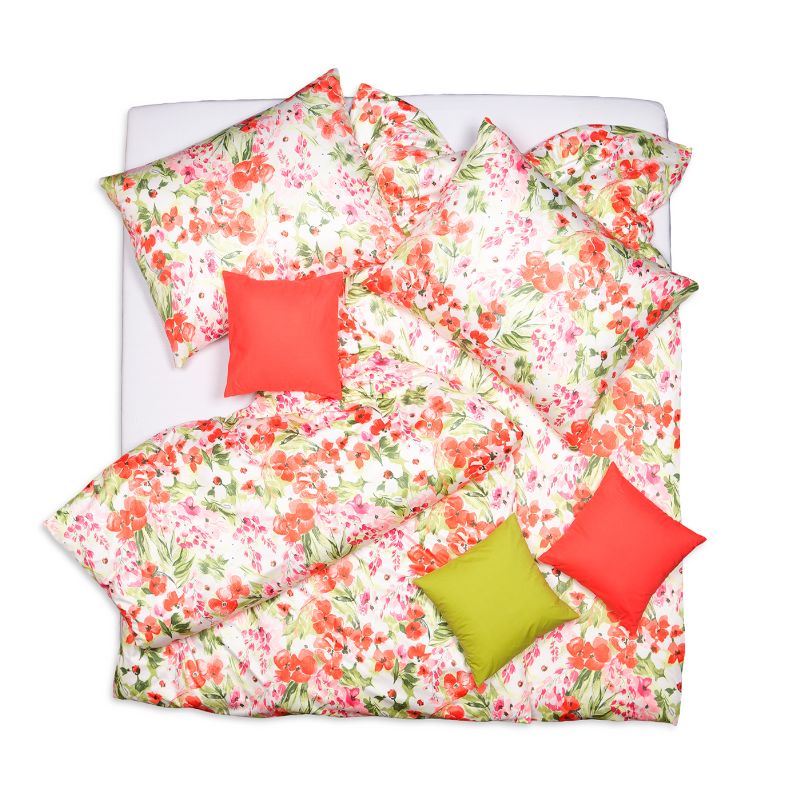 Obliečky ART JERSEY monet zelená červená