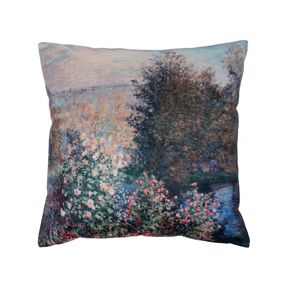 Dekoračný návlek ART VELVET monet záhrada modrá zelená