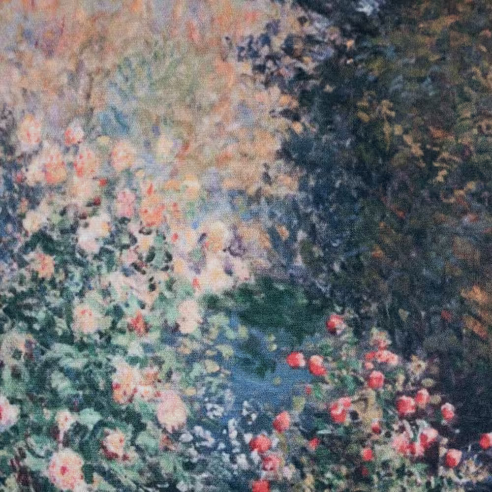 Dekoračný návlek ART VELVET monet záhrada modrá zelená