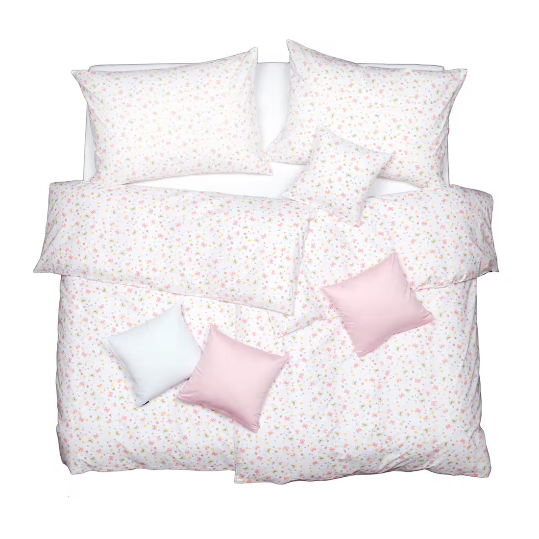 Obliečky KLASIK motýle biela