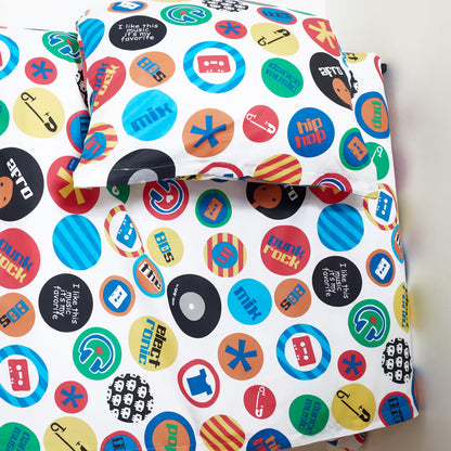 Obliečky KLASIK DESIGN music farebná