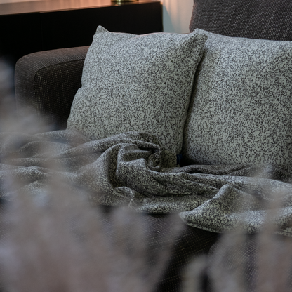 Dekoračný návlek pletený DESIGN ombre hnedá