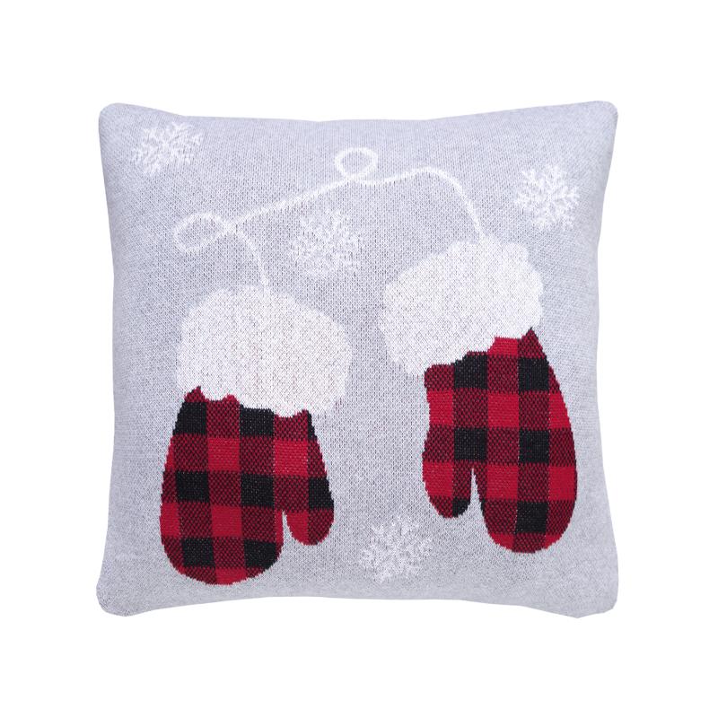 Dekoračný návlek pletený DESIGN káro palčiaky