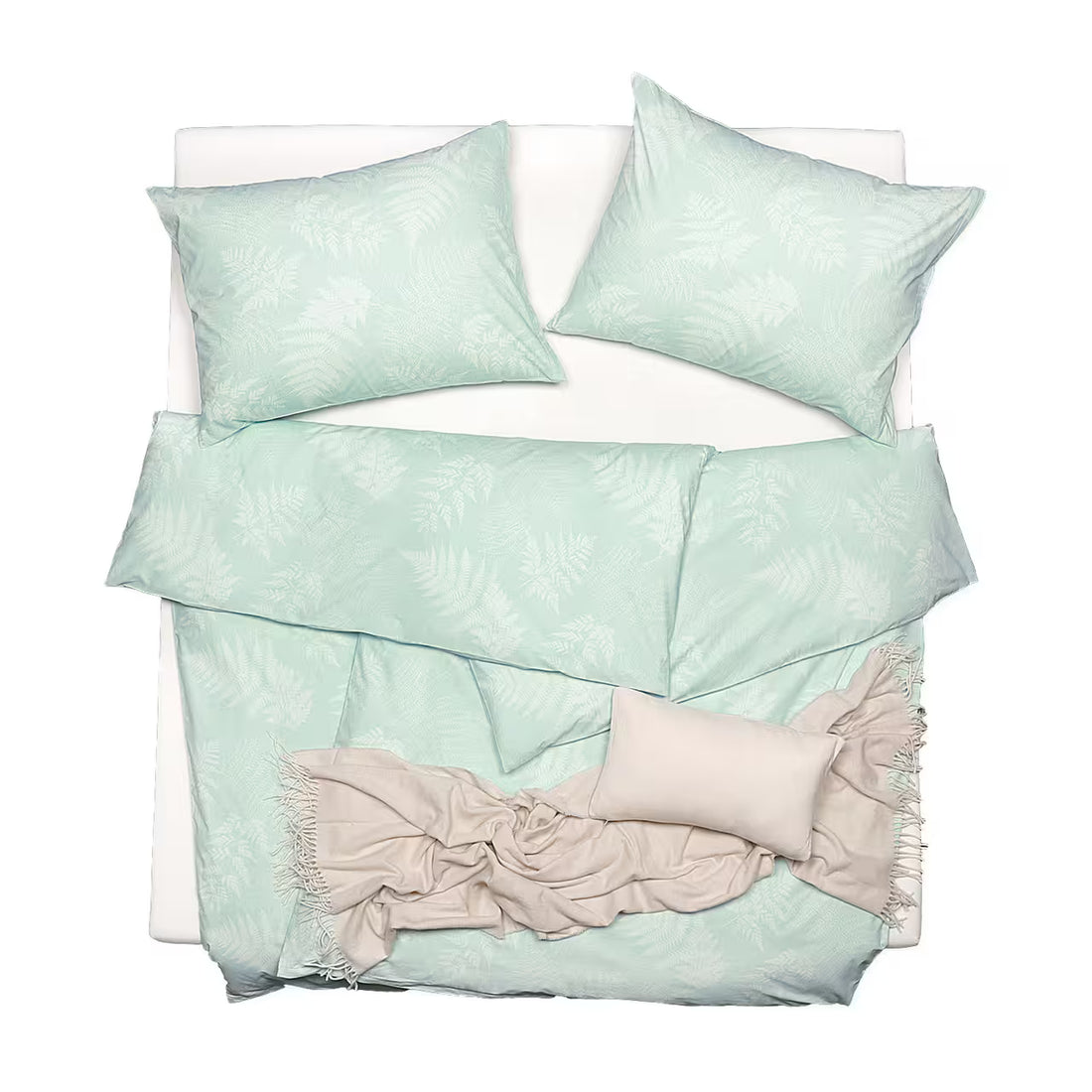 Obliečky KLASIK papradie tyrkysová