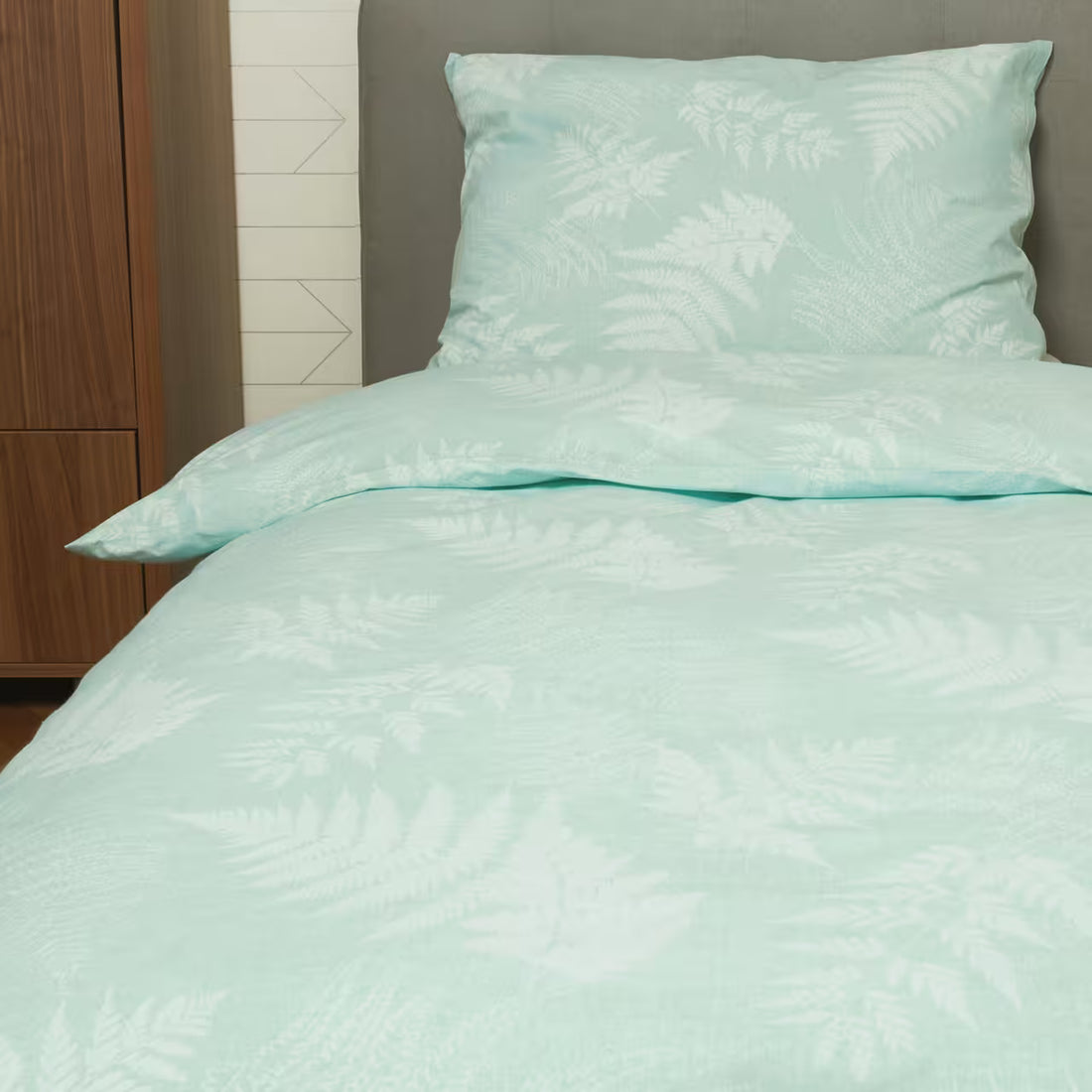 Obliečky KLASIK papradie tyrkysová