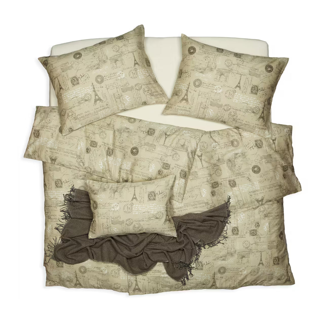 Obliečky SATÉN DESIGN paris béžová