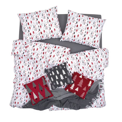 Obliečky FLANEL polárne domčeky