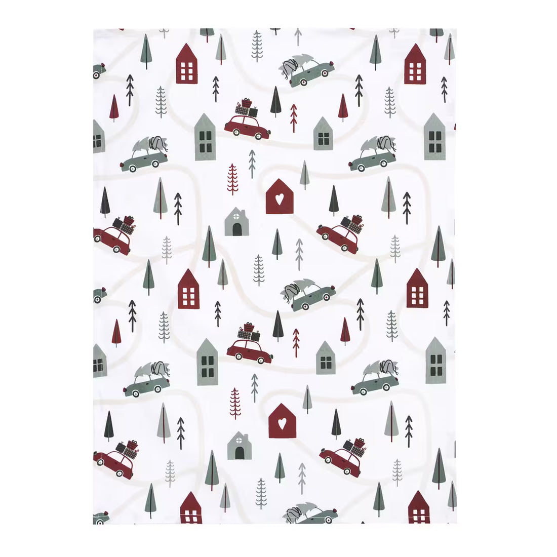 Utierka DEKORO polárne vianoce biela červená