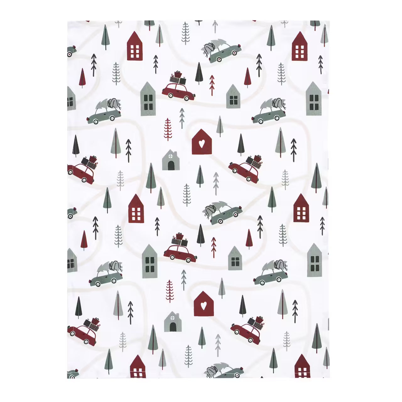 Utierka DEKORO polárne vianoce biela červená