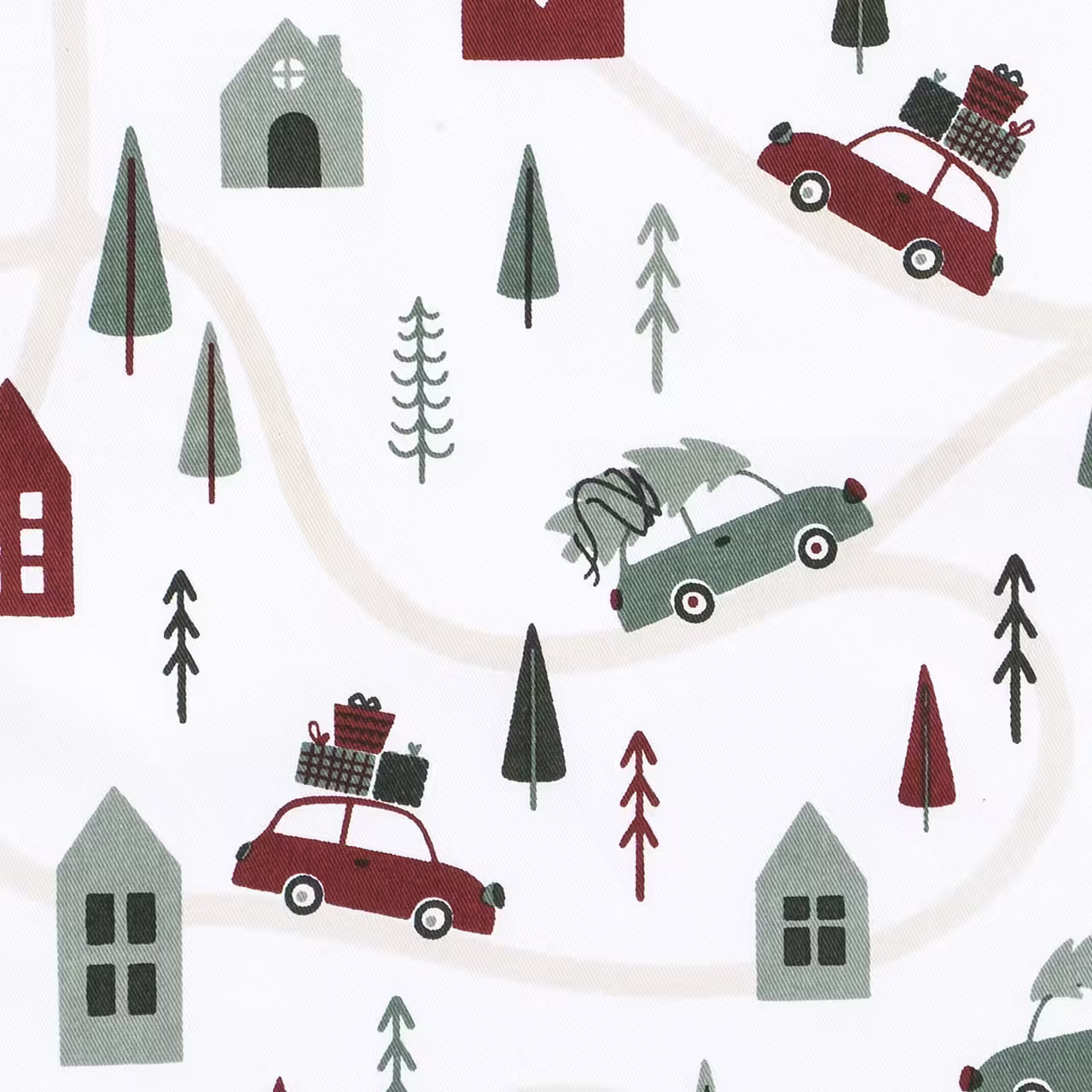 Utierka DEKORO polárne vianoce biela červená