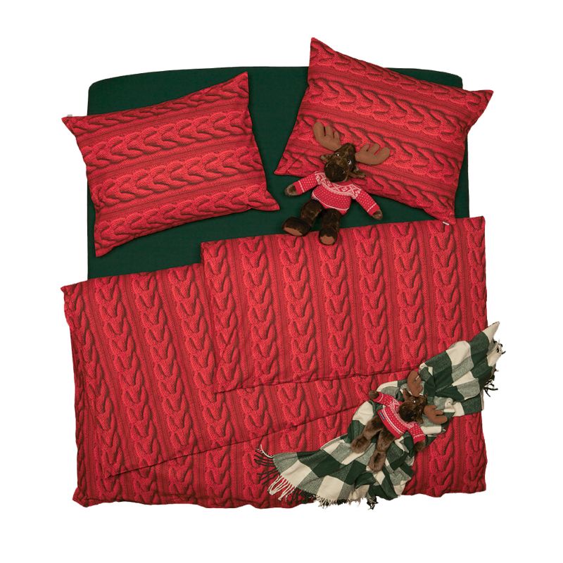 Obliečky KLASIK DESIGN pullover červená