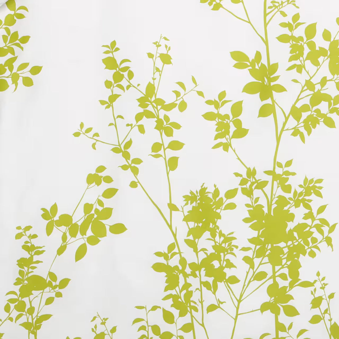 Obliečky SATÉN PLUS rastliny biela zelená