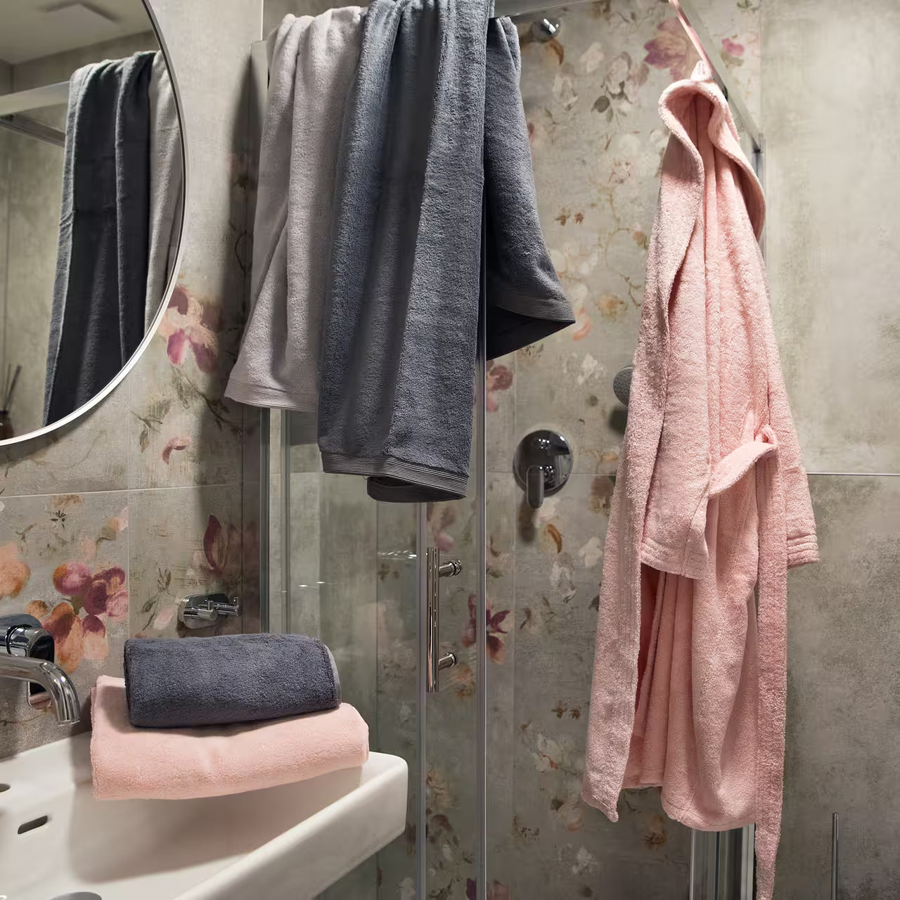 Župan froté MODAL SOFT svetlá ružová