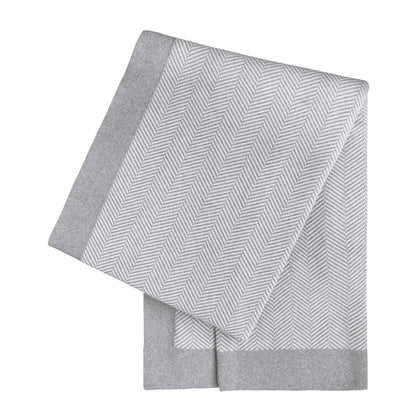 Deka pletená DESIGN rybia kosť