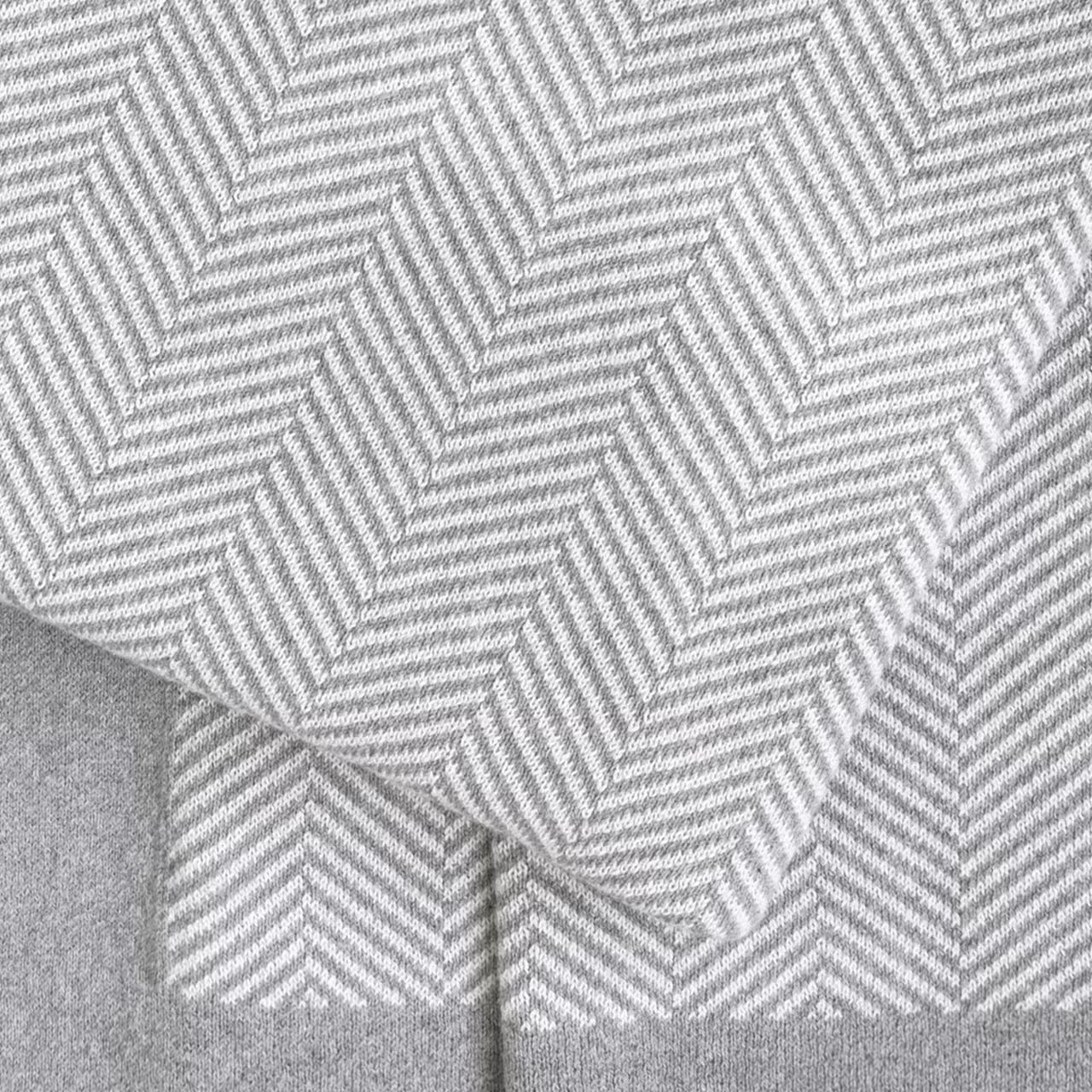 Deka pletená DESIGN rybia kosť