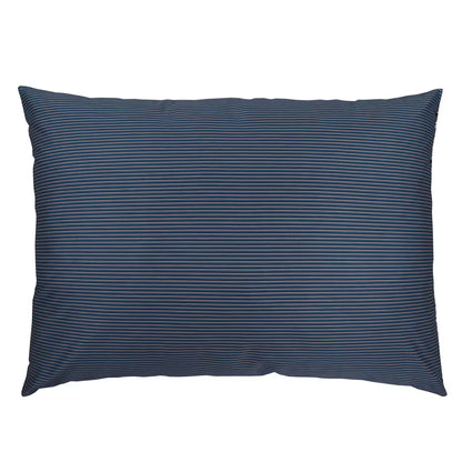 Obliečky SATÉN DESIGN kvietky prúžky tmavá modrá