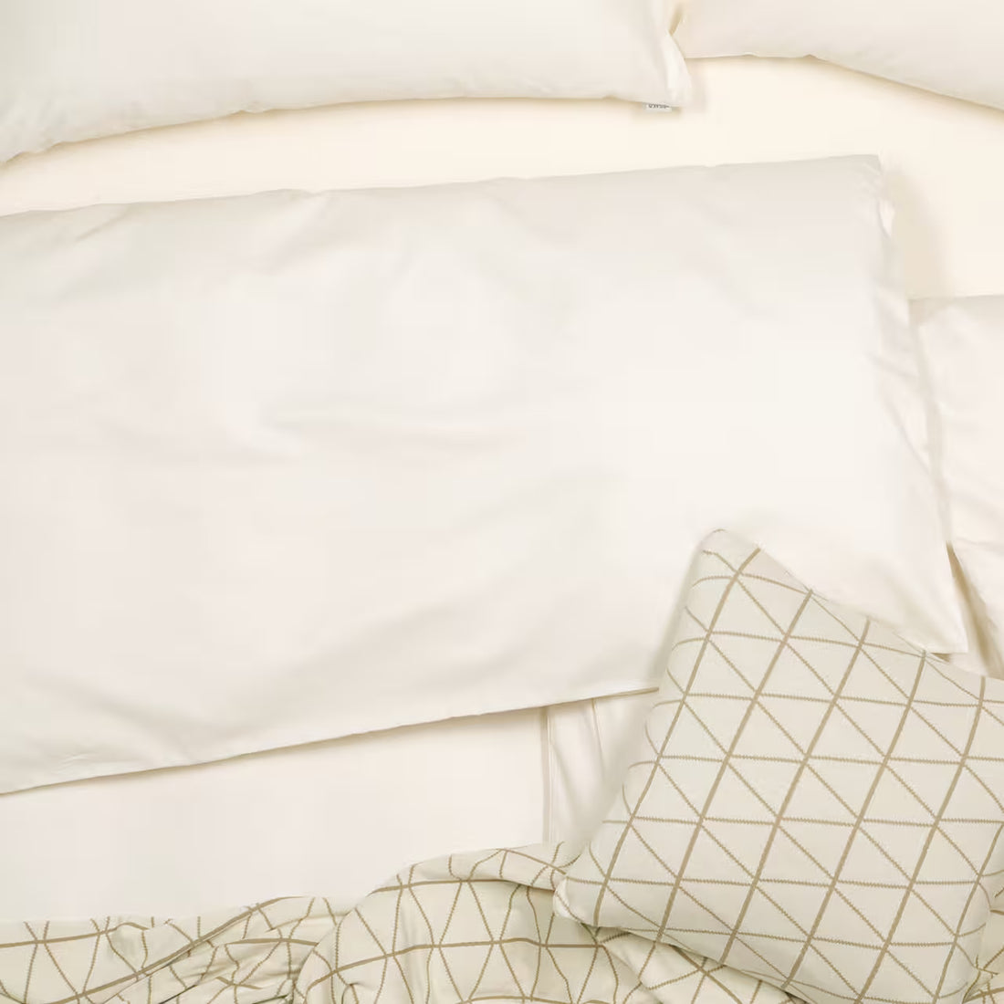 Obliečky SATÉN PLUS smotanová