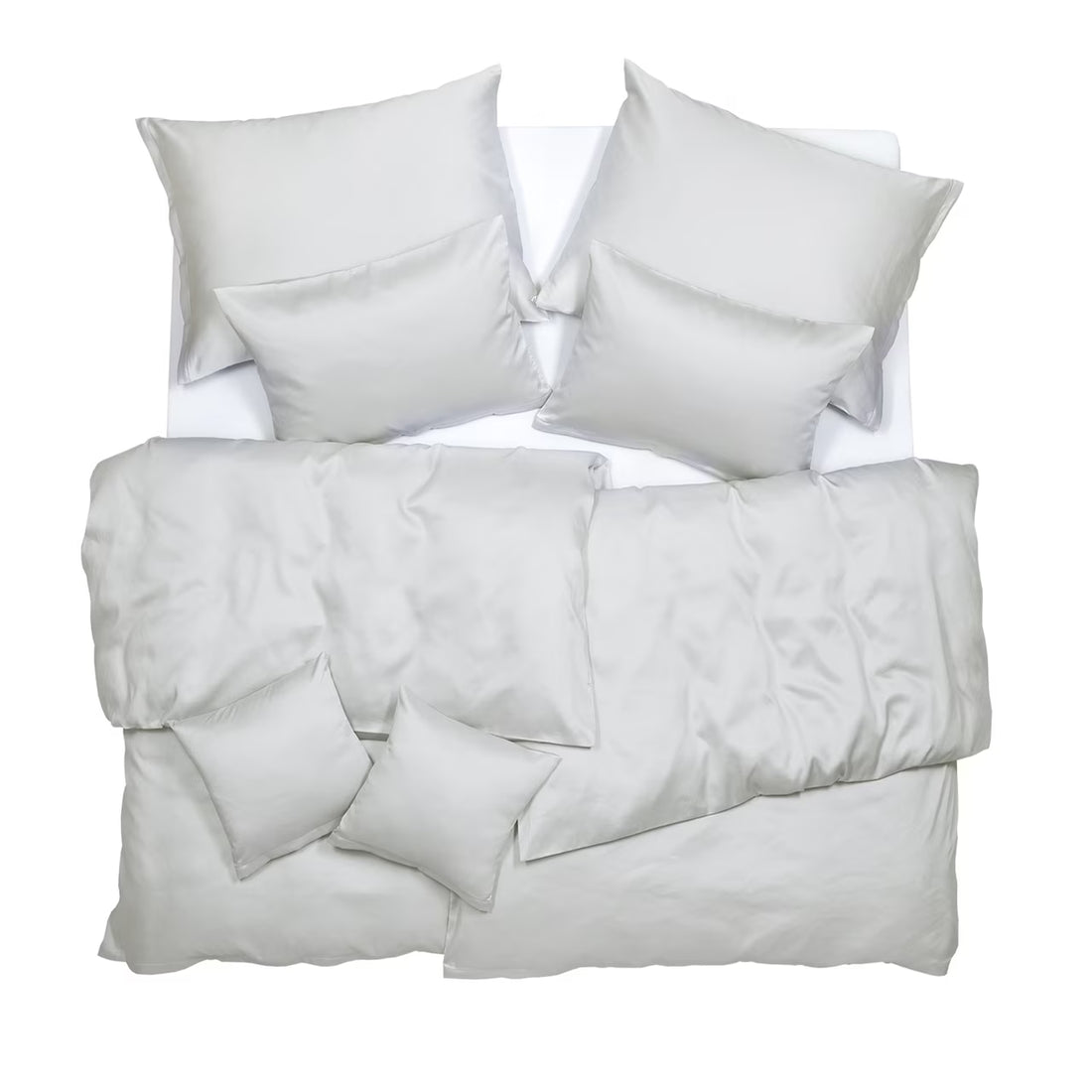 Obliečky SATÉN TENCEL PLUS svetlá sivá