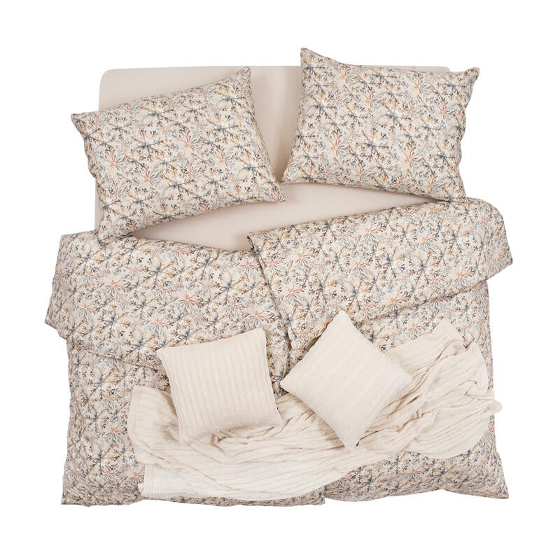 Obliečky SATÉN DESIGN vločky béžová