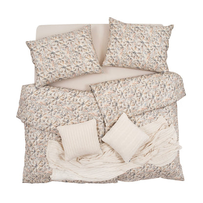 Obliečky SATÉN DESIGN vločky béžová